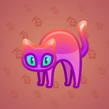 Scared Cat #7715 Scared Cat #7715