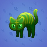 Scared Cat #9828 Scared Cat #9828