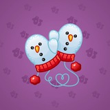 Snow Mittens #11898
