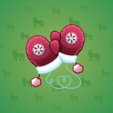 Snow Mittens #119