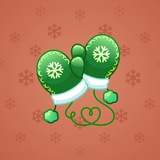 Snow Mittens #12647