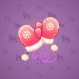 Snow Mittens #12686