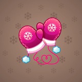 Snow Mittens #13597