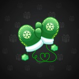 Snow Mittens #13839