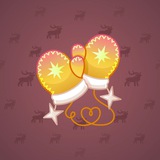 Snow Mittens #14236