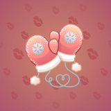Snow Mittens #16254