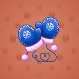 Snow Mittens #1655 Snow Mittens #1655