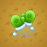 Snow Mittens #17694