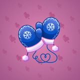 Snow Mittens #17869