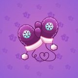 Snow Mittens #1844