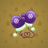 Snow Mittens #1889