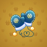 Snow Mittens #20160