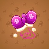 Snow Mittens #207