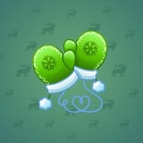 Snow Mittens #21189