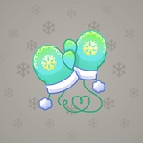 Snow Mittens #21475