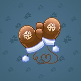 Snow Mittens #2174