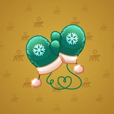 Snow Mittens #2255