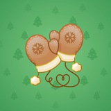 Snow Mittens #23511
