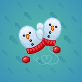 Snow Mittens #23645