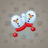 Snow Mittens #23738