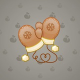 Snow Mittens #25519