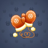 Snow Mittens #25574
