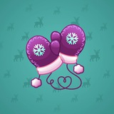 Snow Mittens #25627