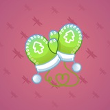 Snow Mittens #4479