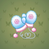 Snow Mittens #4497