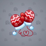 Snow Mittens #4883