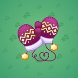 Snow Mittens #5853