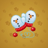 Snow Mittens #5958