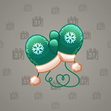 Snow Mittens #6407