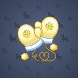 Snow Mittens #6607