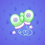 Snow Mittens #6651