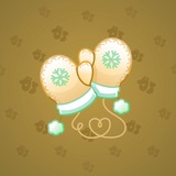 Snow Mittens #7849