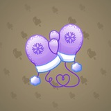 Snow Mittens #827