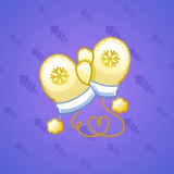 Snow Mittens #841