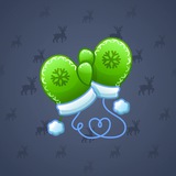 Snow Mittens #8442