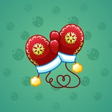 Snow Mittens #8452