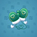 Snow Mittens #8538