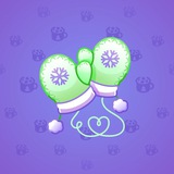 Snow Mittens #857