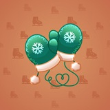 Snow Mittens #8577