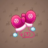 Snow Mittens #895