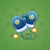 Snow Mittens #935