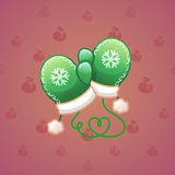 Snow Mittens #966