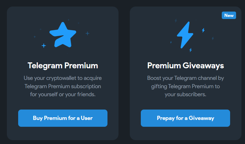 Покупка подписки Telegram Premium через Fragment