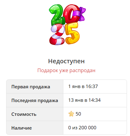 Коллекция NFT подарков Big Year
