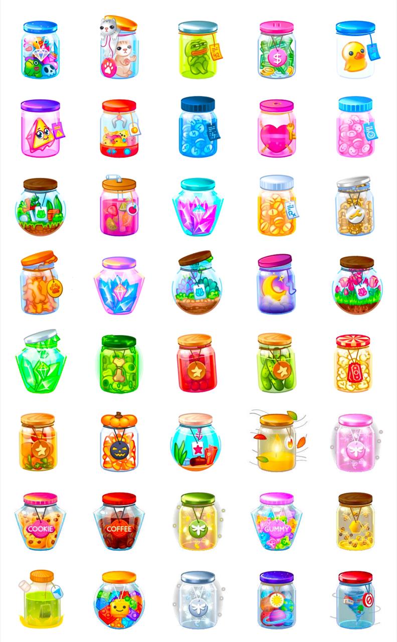 Редкость моделей в коллекции NFT подарков Restless Jar