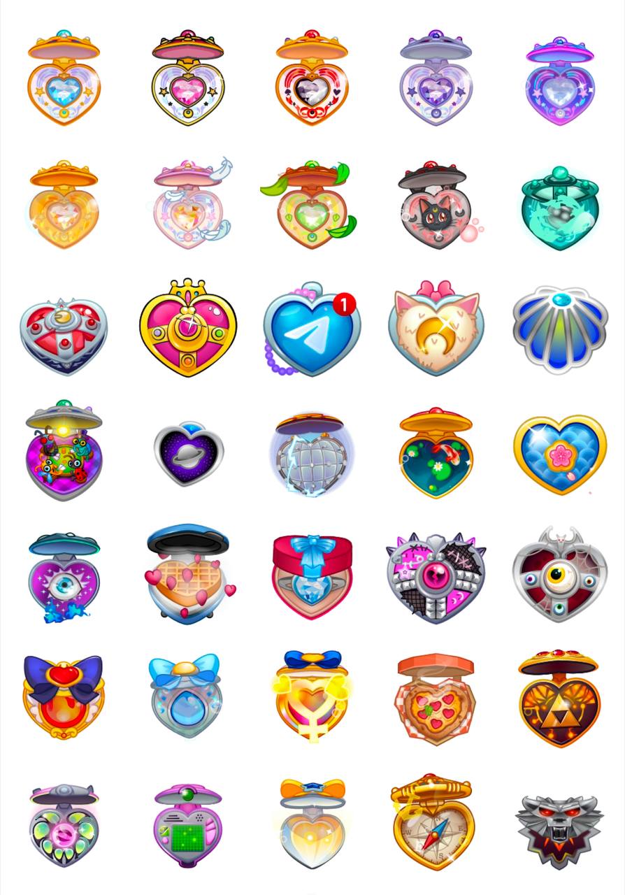 Примеры скинов из коллекции Heart Locket